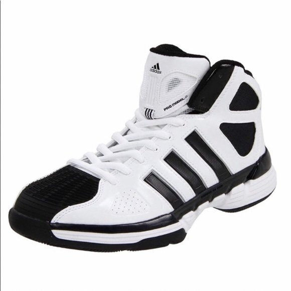 Adidas Pro‎ Model Zero Basketball Shoes Black/White G21015 Women Sz 7.5 - Picture 1 of 7